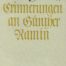 Erinnerungen an Günther Ramin